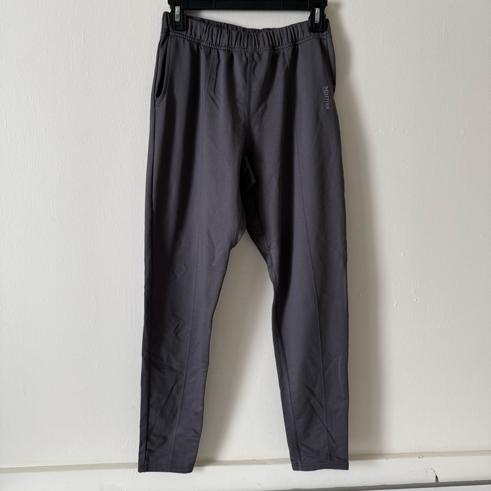 Marmot Womens small jogger Pants Hiking Running Gray  Nylon Spandex Made In USA